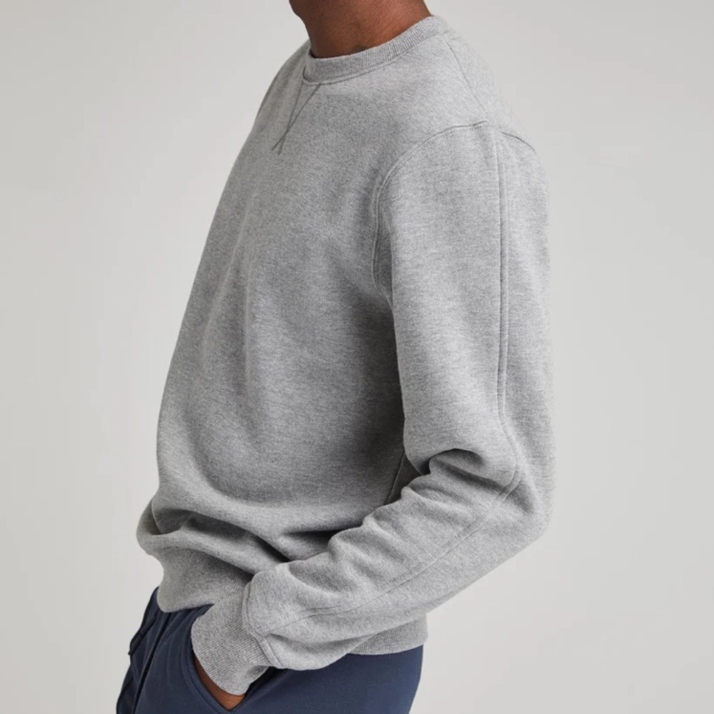 Richer Poorer Recycled Crew Sweatshirt Men's Pullover heather grey